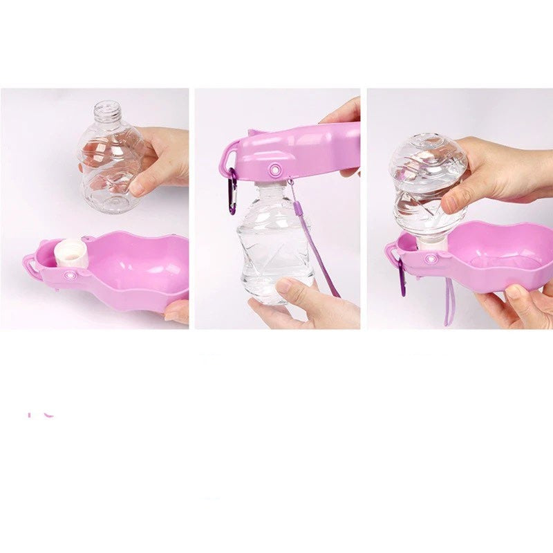 La bouteille d'eau pour chien 2-en-1