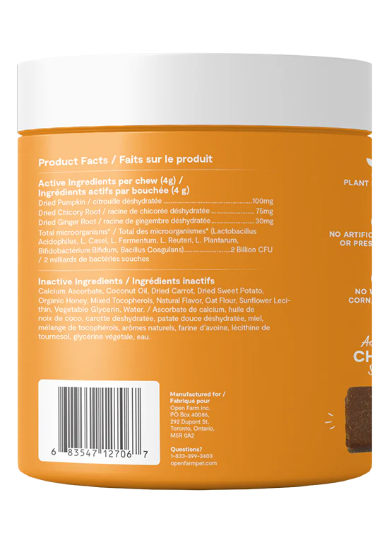 Suppléments à mâcher probiotiques - Open Farm