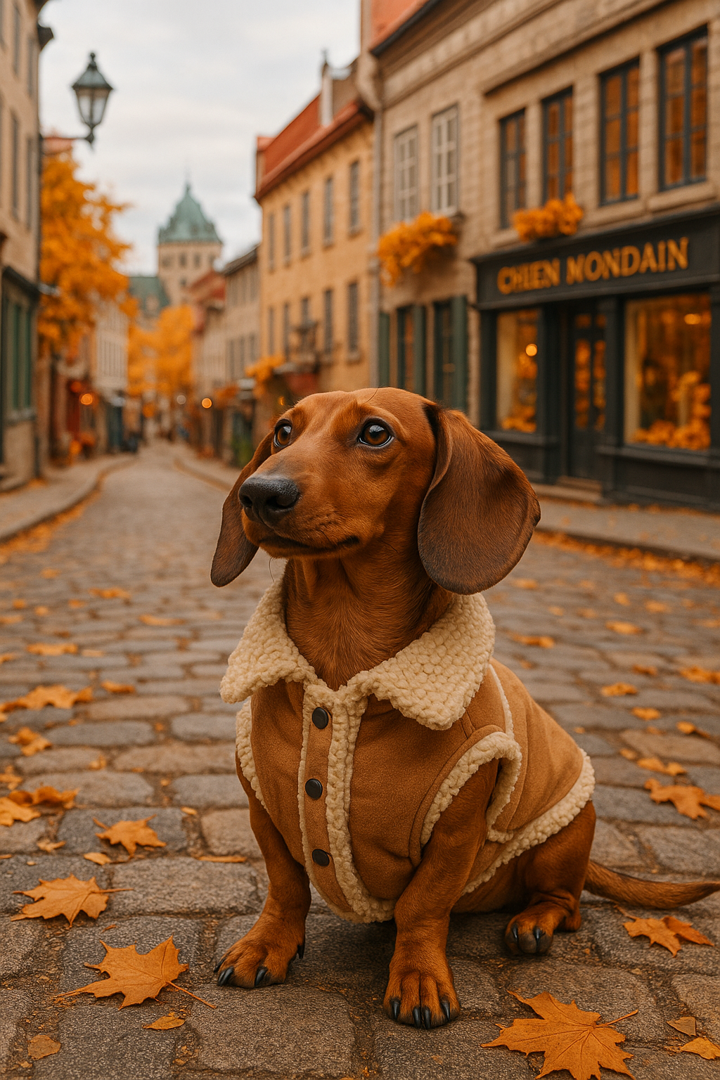 Le manteau pour chien sherpa Style Aviateur