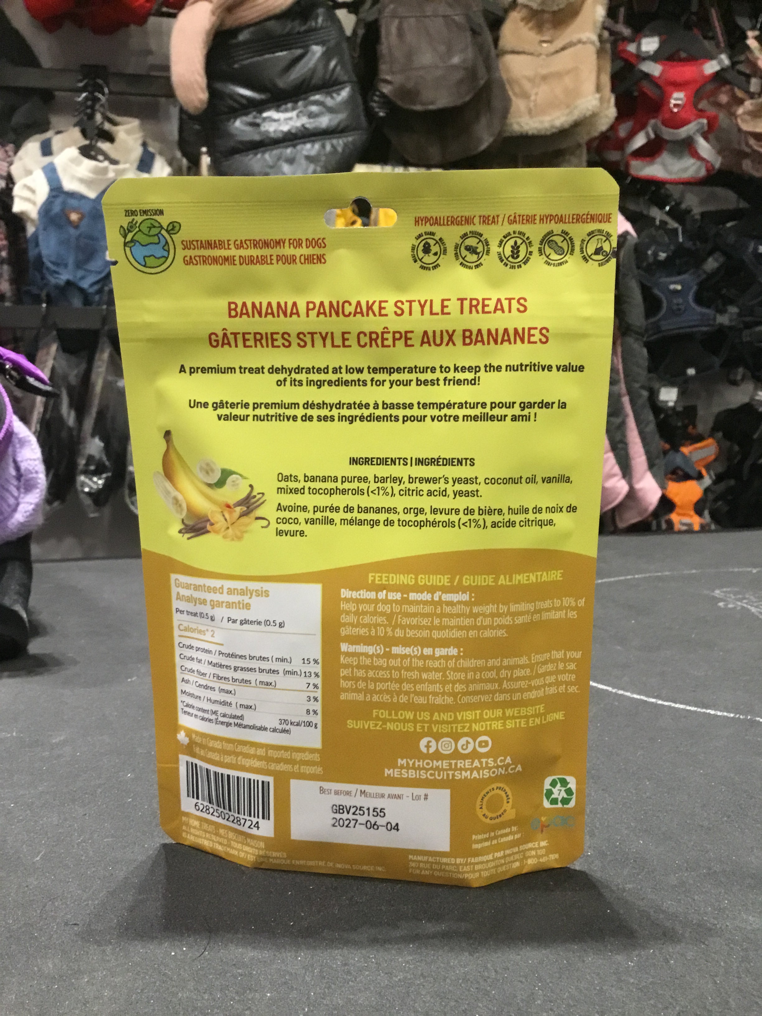 Gâteries pour chien bananes & vanille - Mes Biscuits Maison
