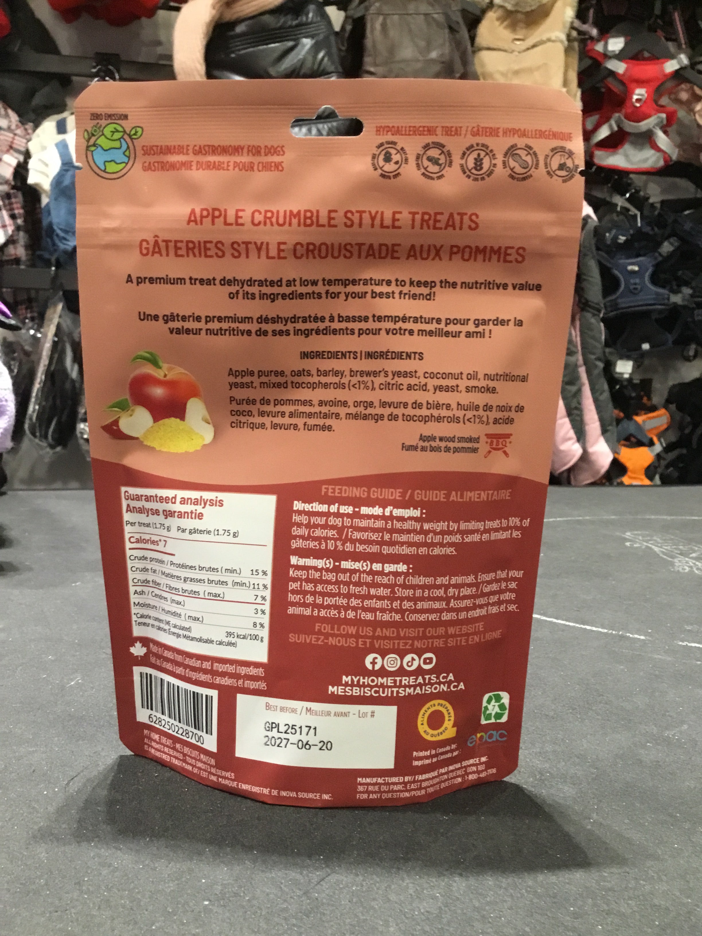 Gâteries pour chien pomme & levure - Mes Biscuits Maison