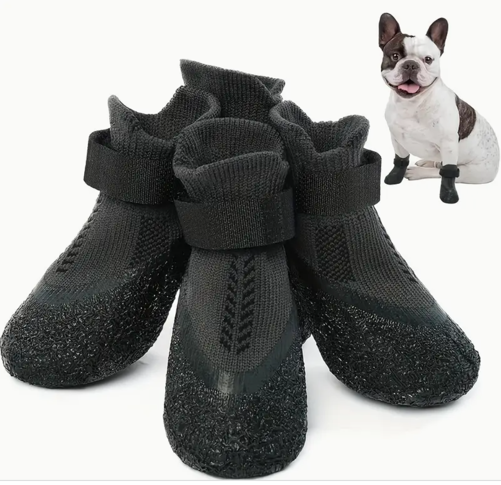 Les bottes pour chien bas et velcro