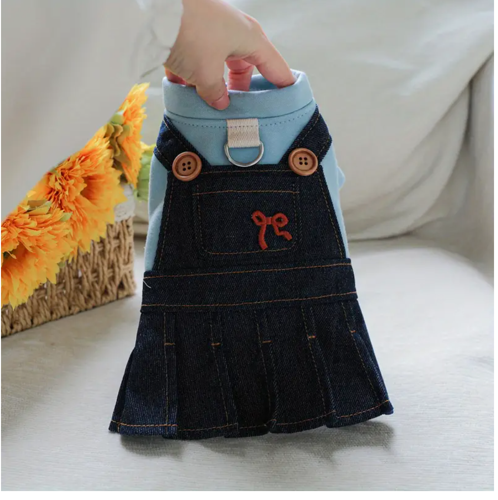 La robe pour chien jeans