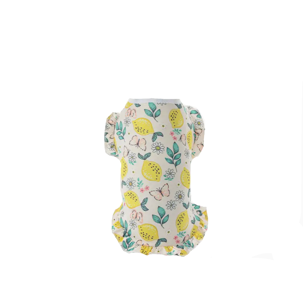 La tenue d'été pour chien à motifs