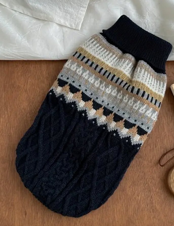Chandail d’hiver en tricot pour chien