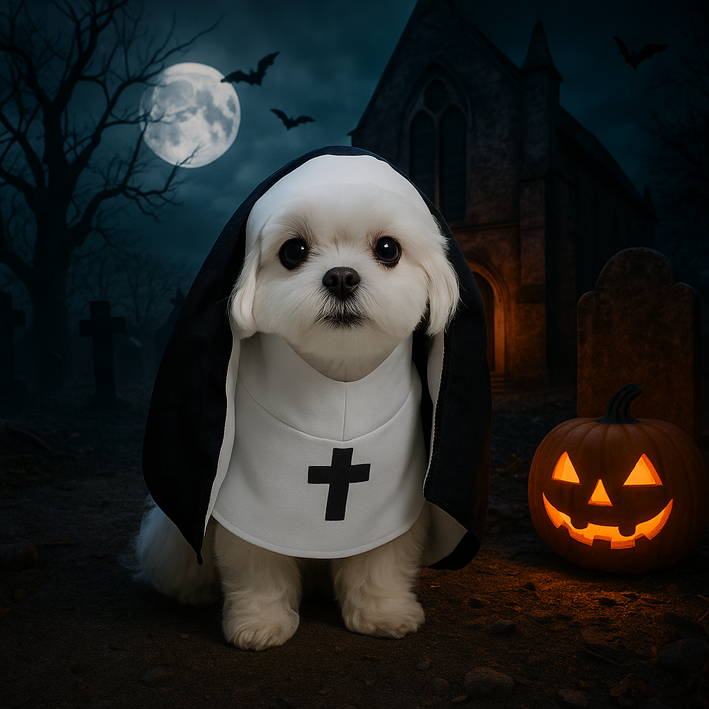 Le costume pour chien Religieuse
