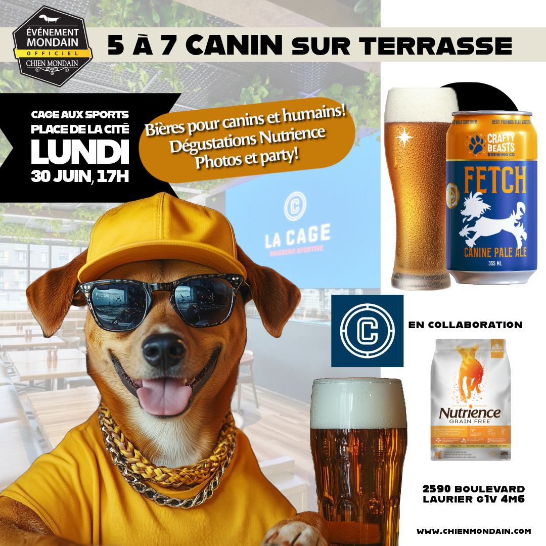 Billet 5 à 7 Cage au Sport- Lundi 30 juin