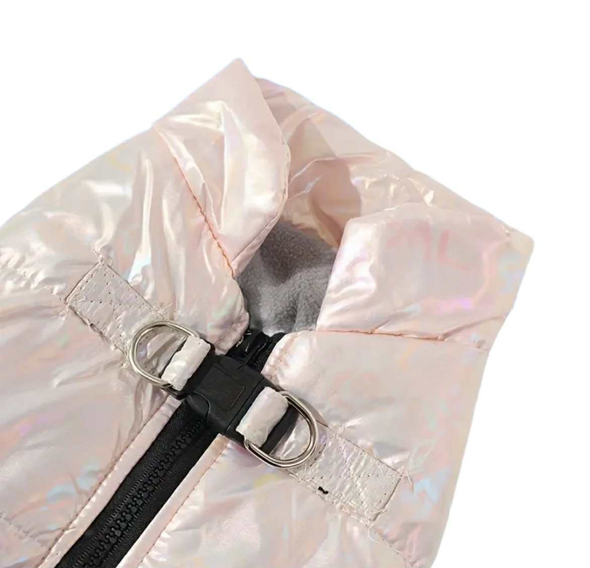 Le Manteau matelassé rose pour chien