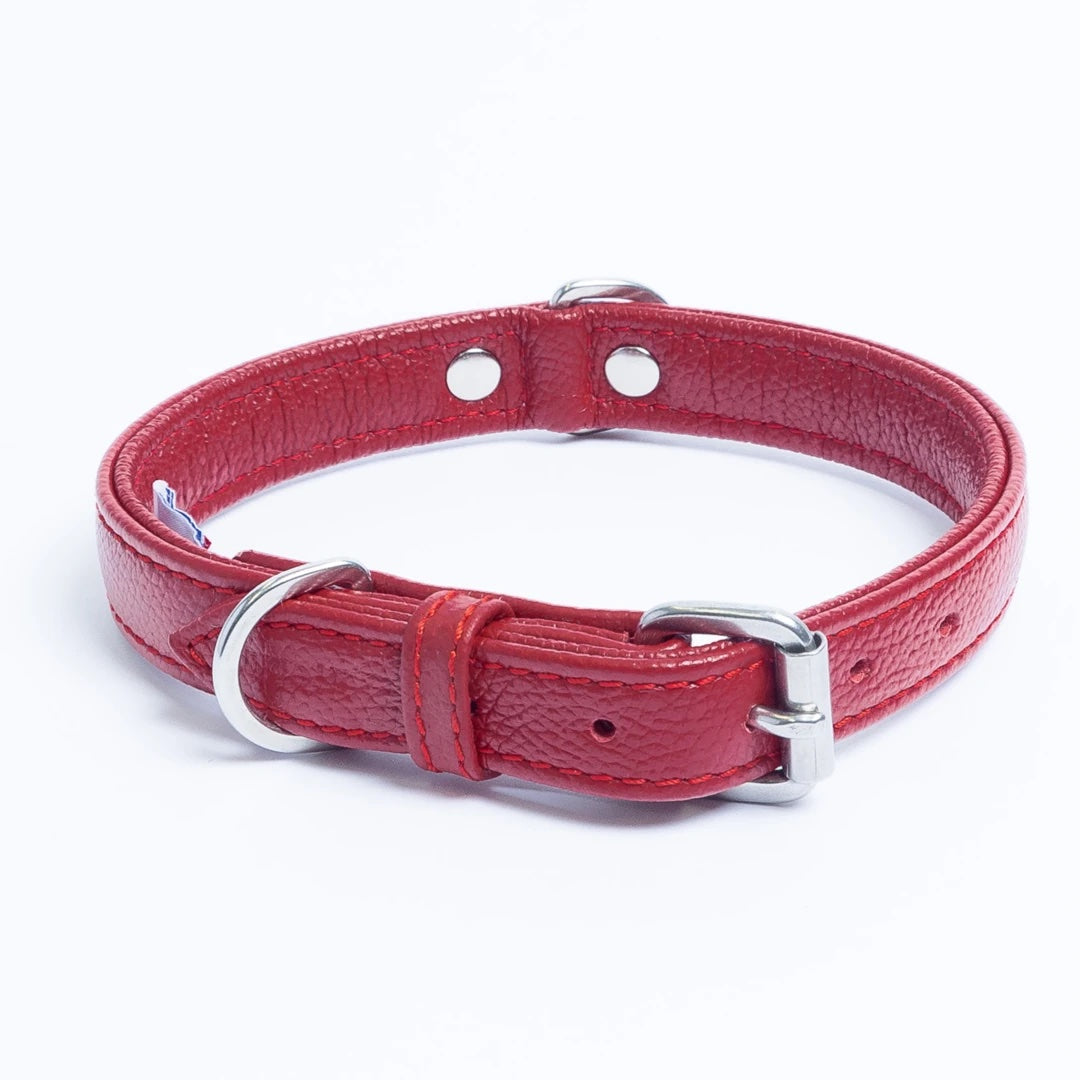 The angel leather collar – Red